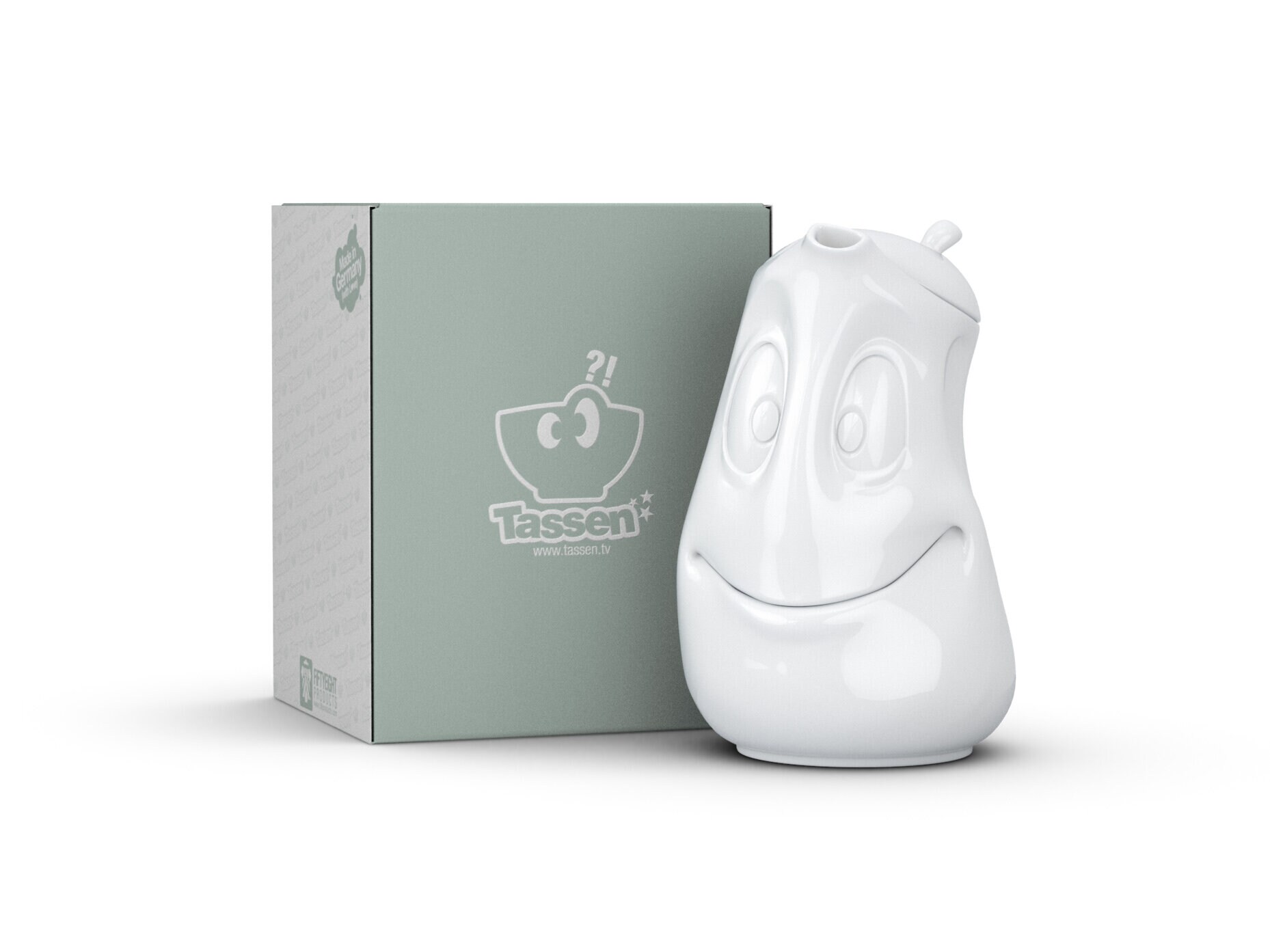 Kanne mit Gesicht - Tassen