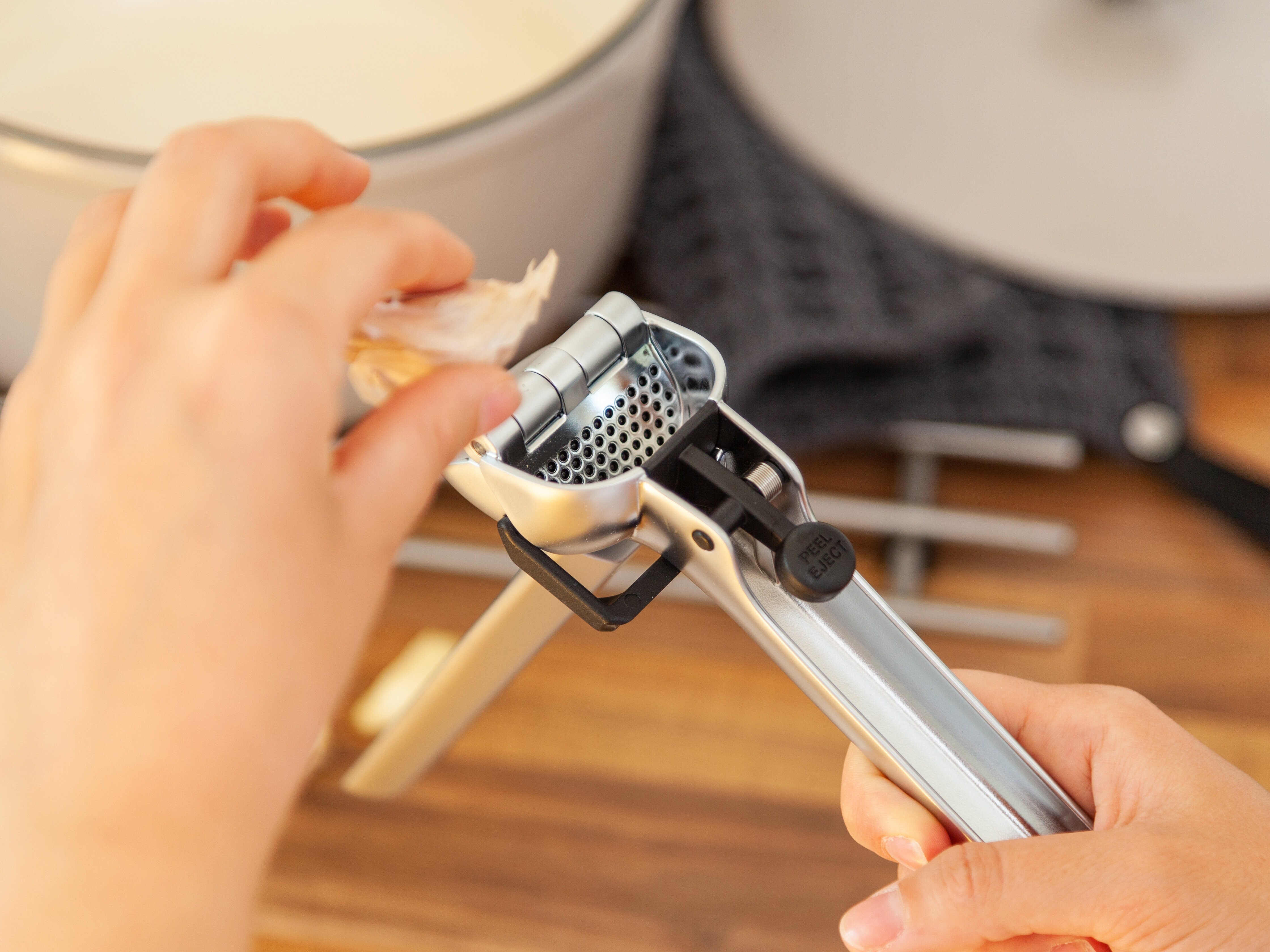 Lange Lebensdauer zerkleinert kann das Familienleben verbessern kann in Scheiben geschnitten Haushaltsküche Knoblauchpresse praktische Küchenwerkzeuge JUYA 2 en 1 