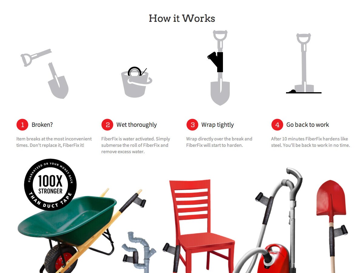 FiberFix Reparationstejp