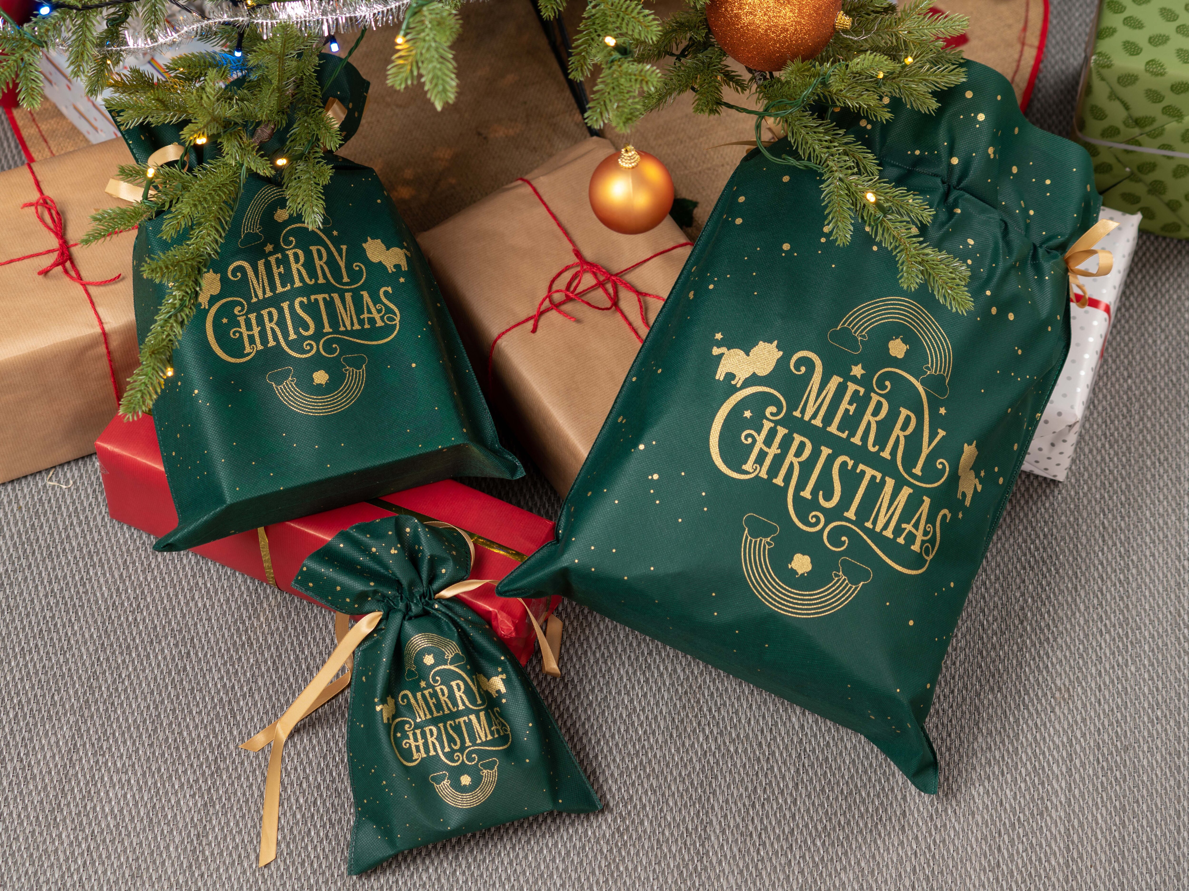 joulupussi kolme eri kokoa