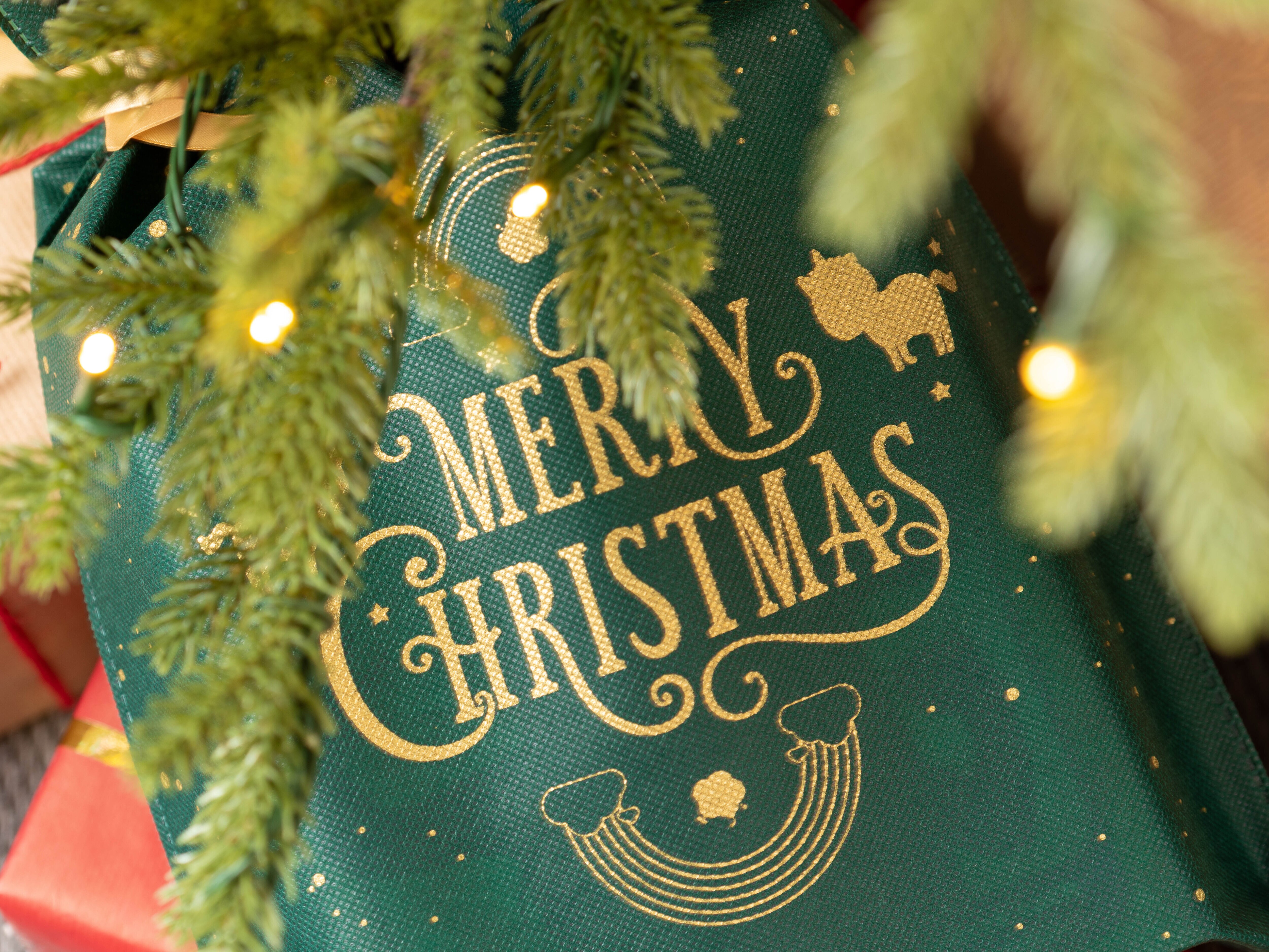 hieno lahjapussi joululahjoille