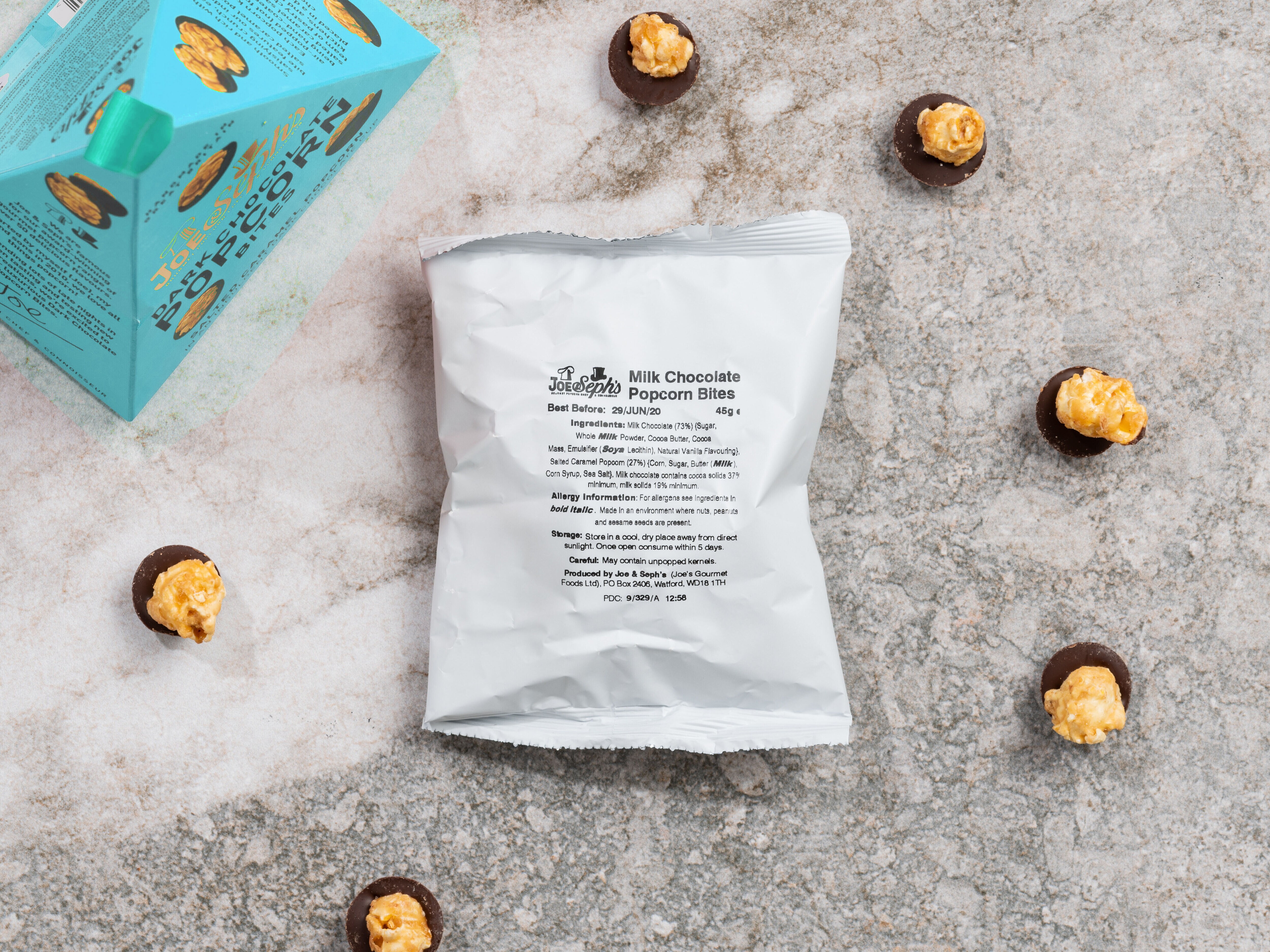 Joe & Seph's Caramel Popcorn med melkesjokolade