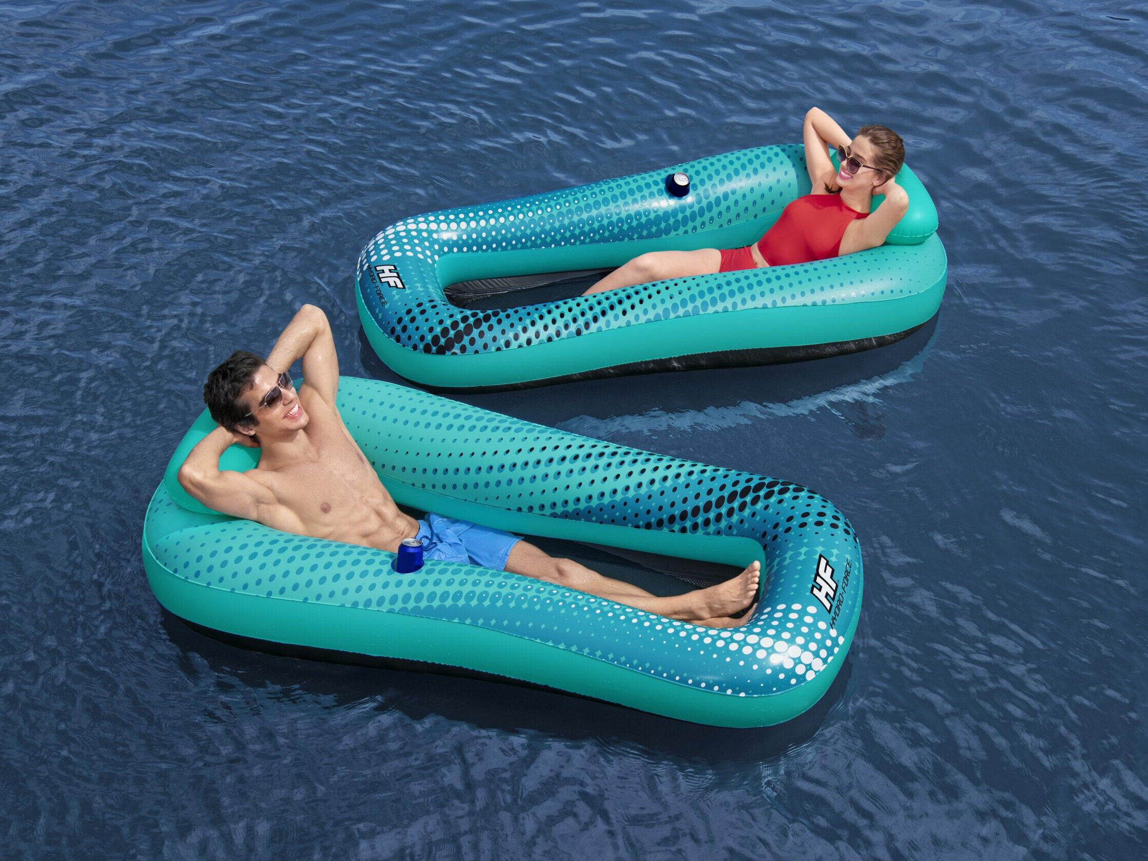 Hängematte schwimmend