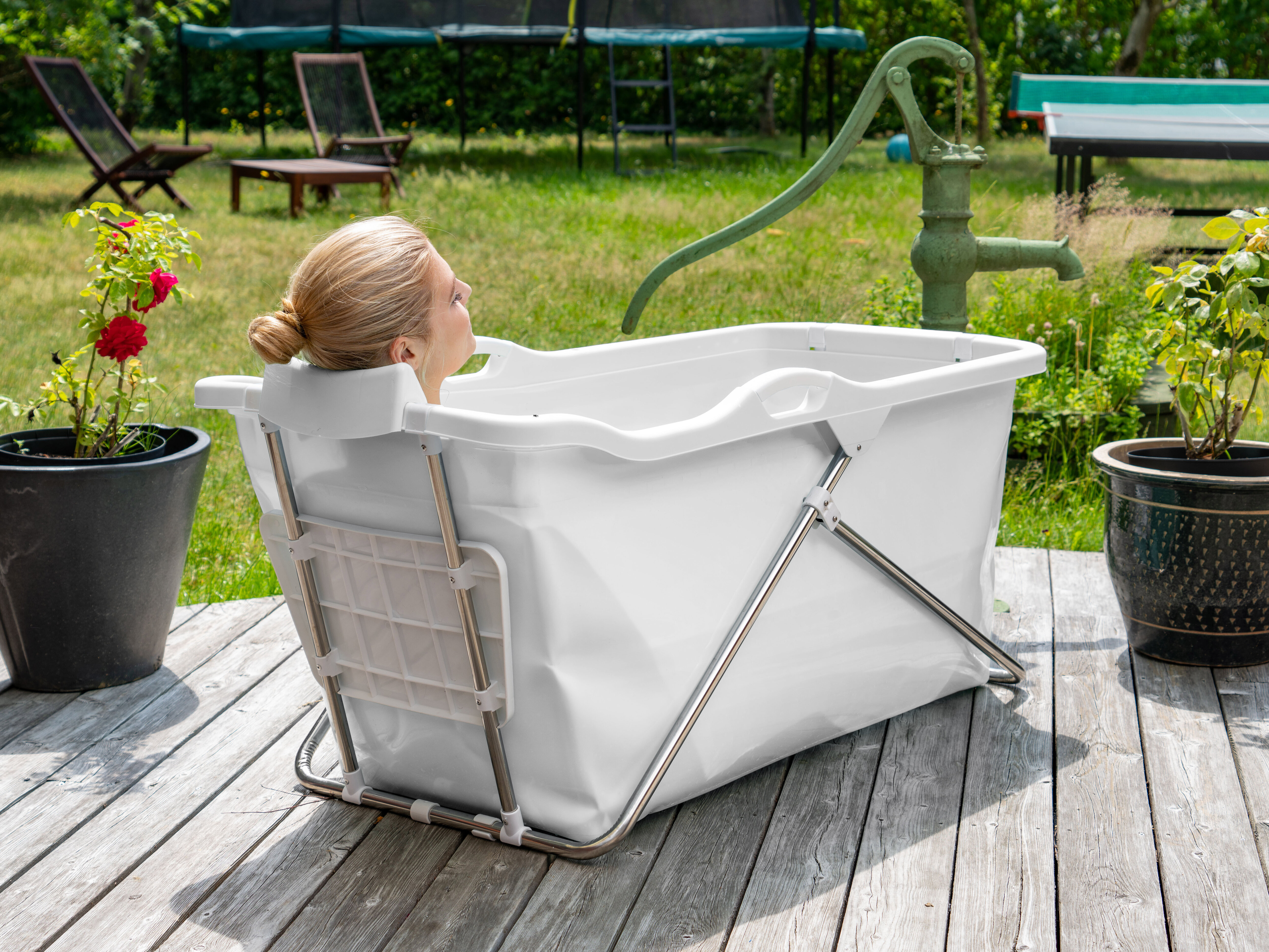 Faltbare Badewanne Tragbare Mobile Badewanne für Dusche Erwachsenen Faltwanne 