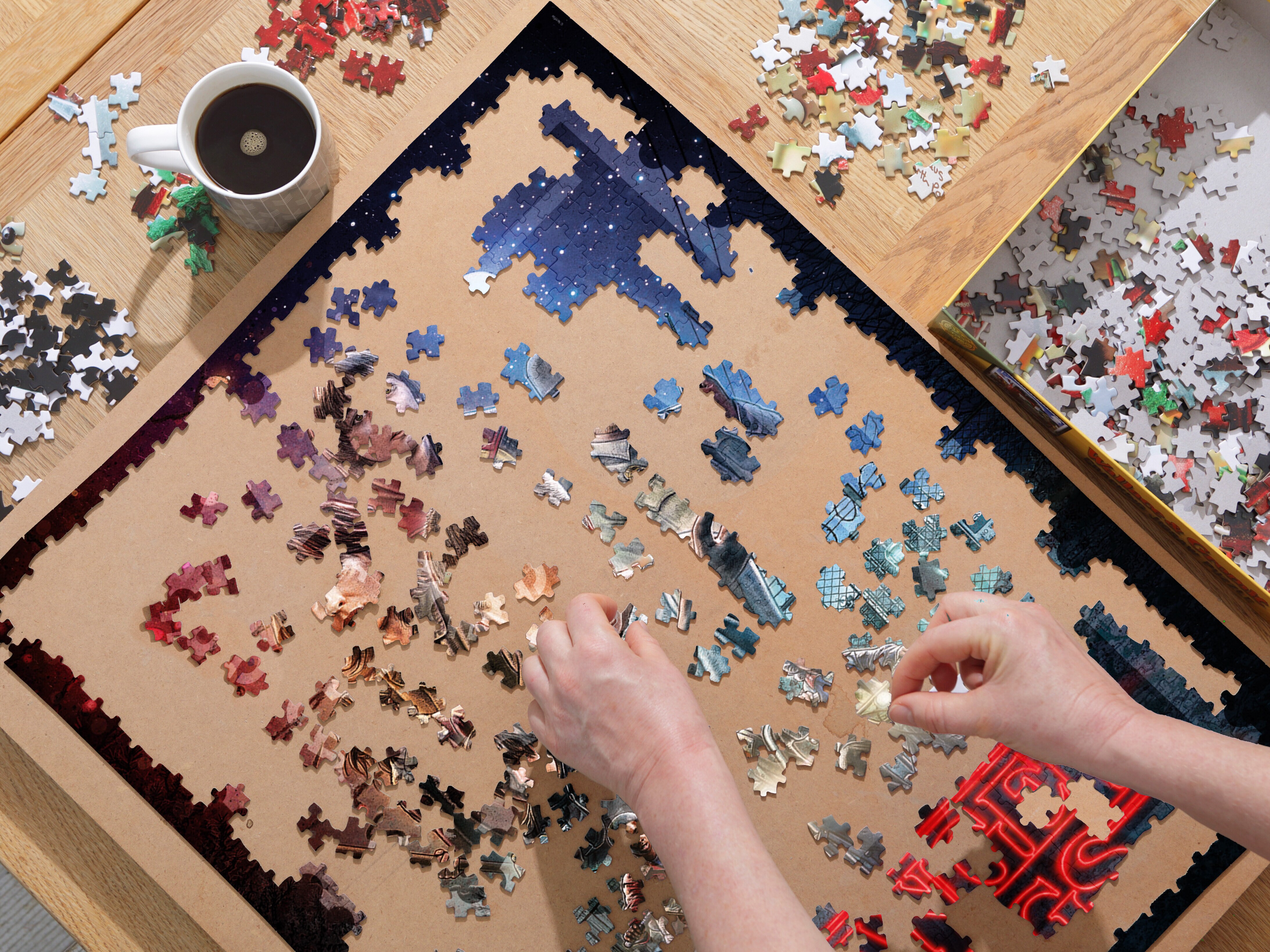 puslespill med bilde fra stranger things