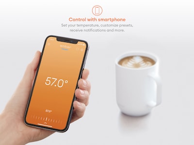 styr temperaturen på kaffen med telefonen