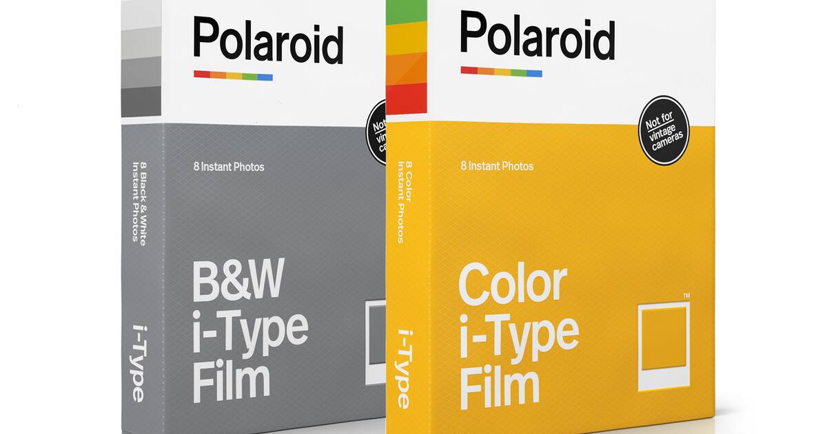 Polaroid Color Film for i-Type (8 Sheets) + Pink Album + Plastic
