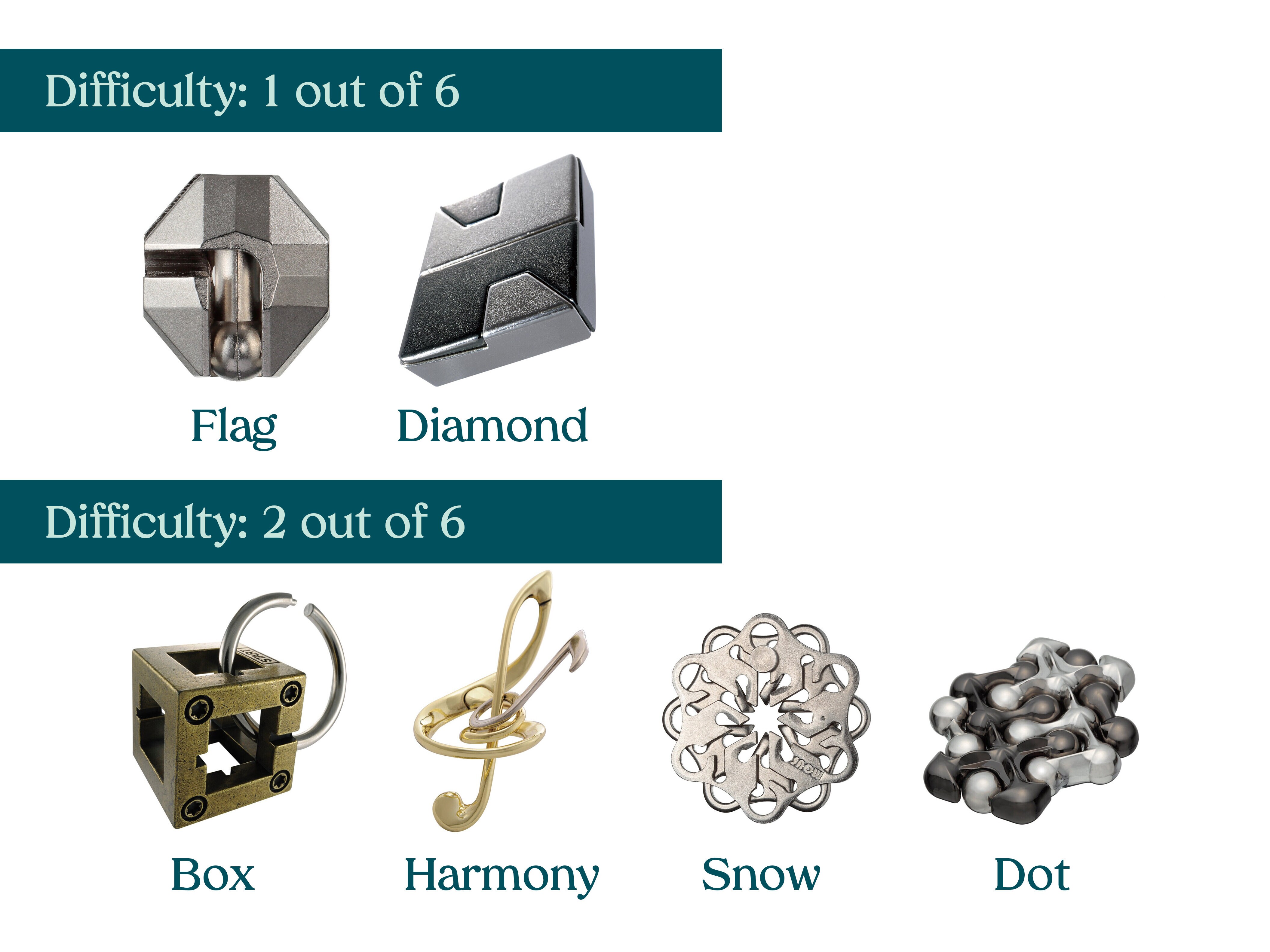 Huzzle Games Metallpussel