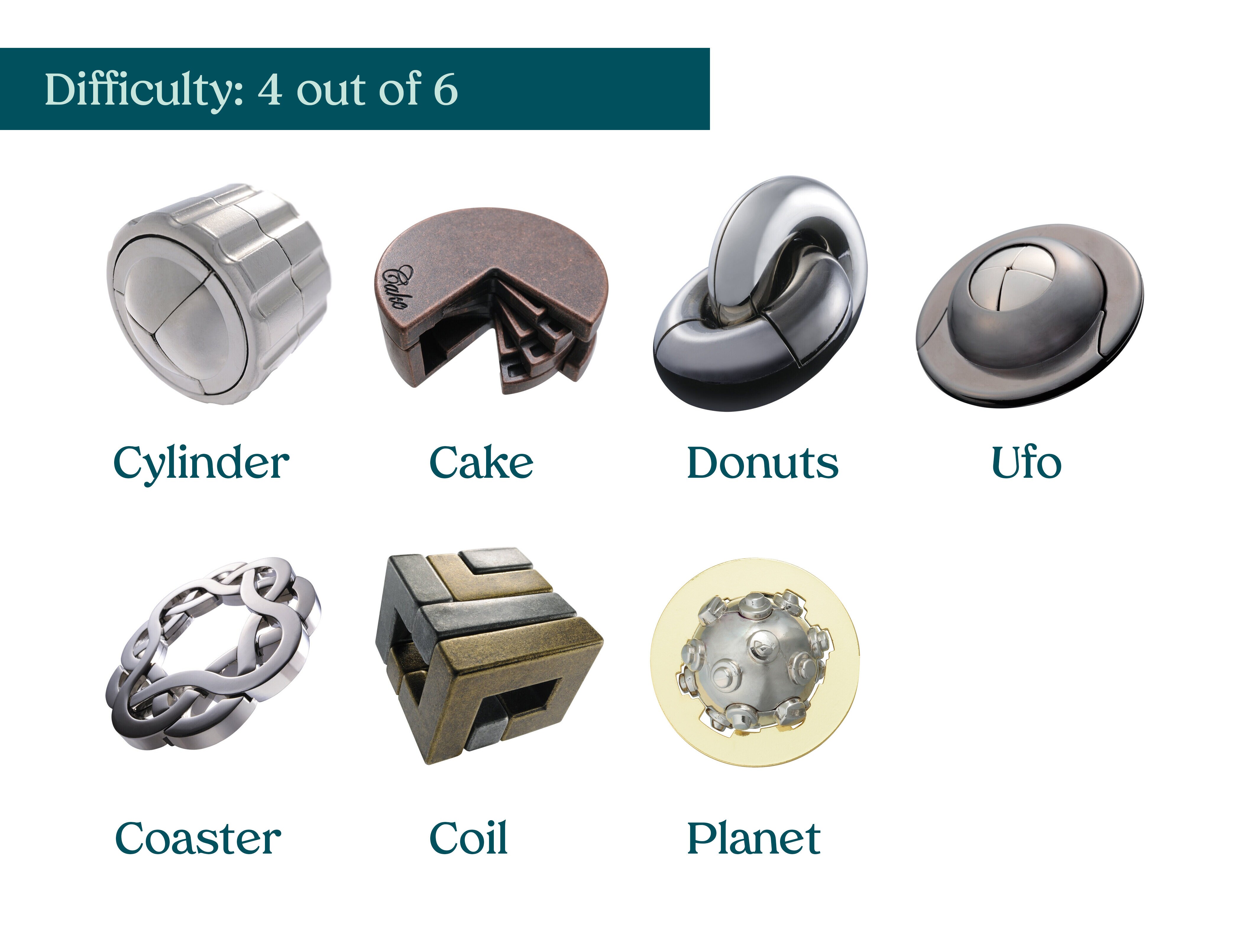 Huzzle Games Metallpussel Svår