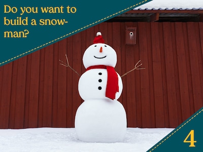 Bygga snögubbe