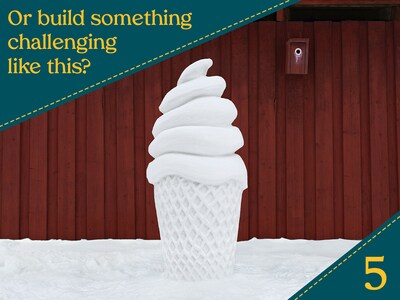 Stor snögubbe
