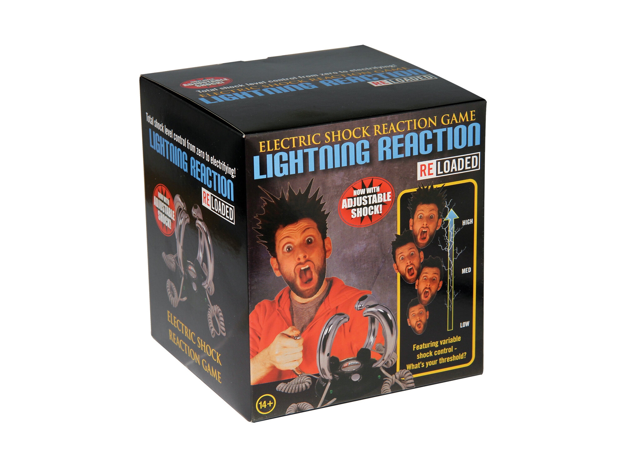 Lightning Reaction Elektroschock Spiel Partyspiel Schock Trinkspiel Reaktion NEU 