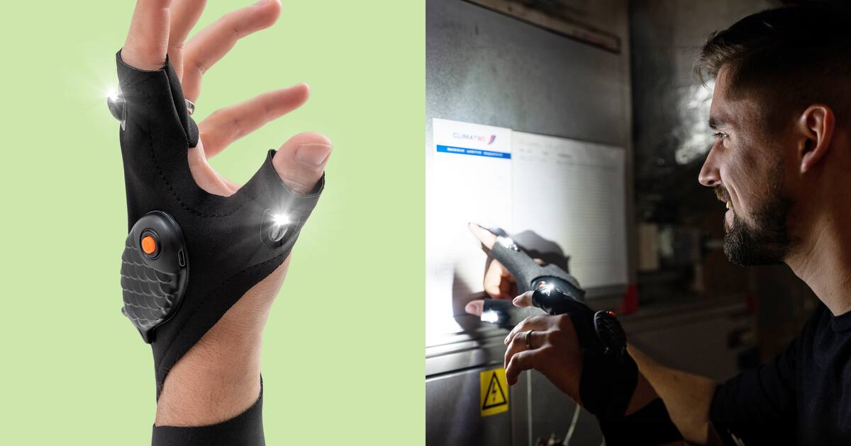 Kaufe Handschuh Mit Taschenlampe - Wibbri ➡️ Online auf Coolstuff