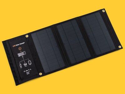 Foldbar Solcelleoplader 21W - Vooni