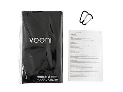 Vikbar Solcellsladdare 21W - Vooni