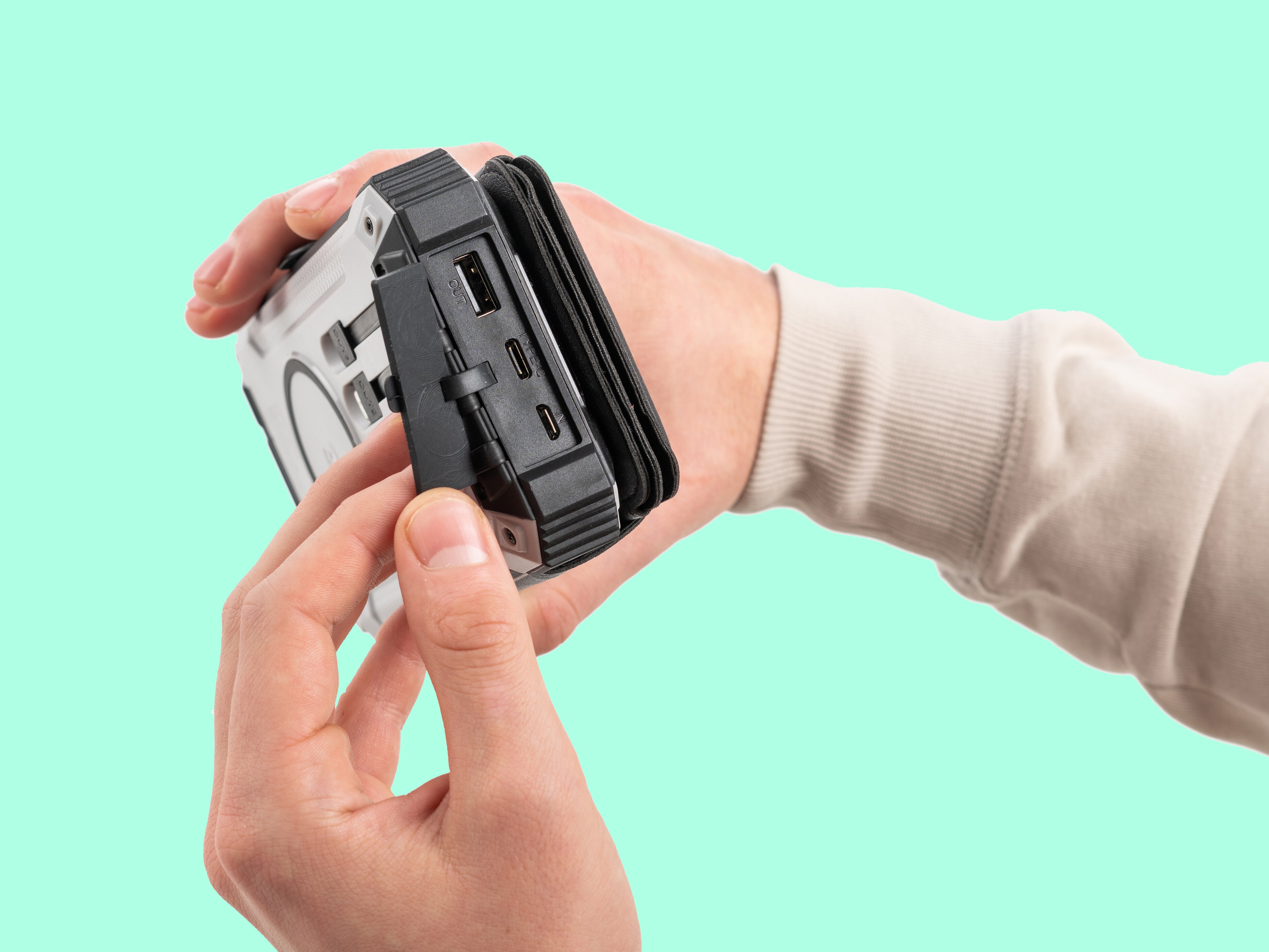 Solcelleoplader Powerbank