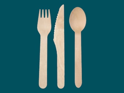 Engångsbestick i Trä 18-pack