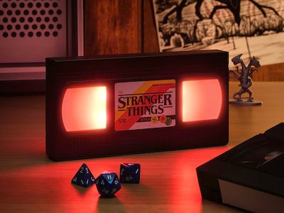 Stranger Things VHS Tape Logo Light