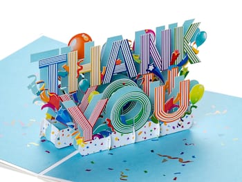 3D pop up-kort – Thank You