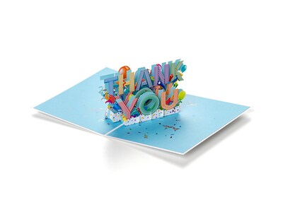 3D pop up-kort – Thank You