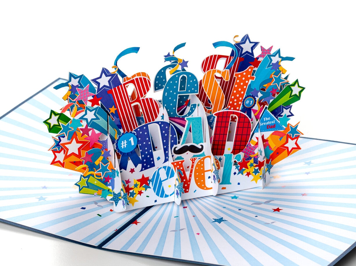 Pop Up-kortti - Best Dad Ever