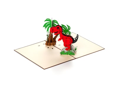 kort med dinosaurus