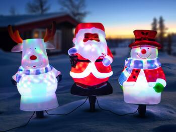 Außenbeleuchtung Mit Weihnachtsfiguren