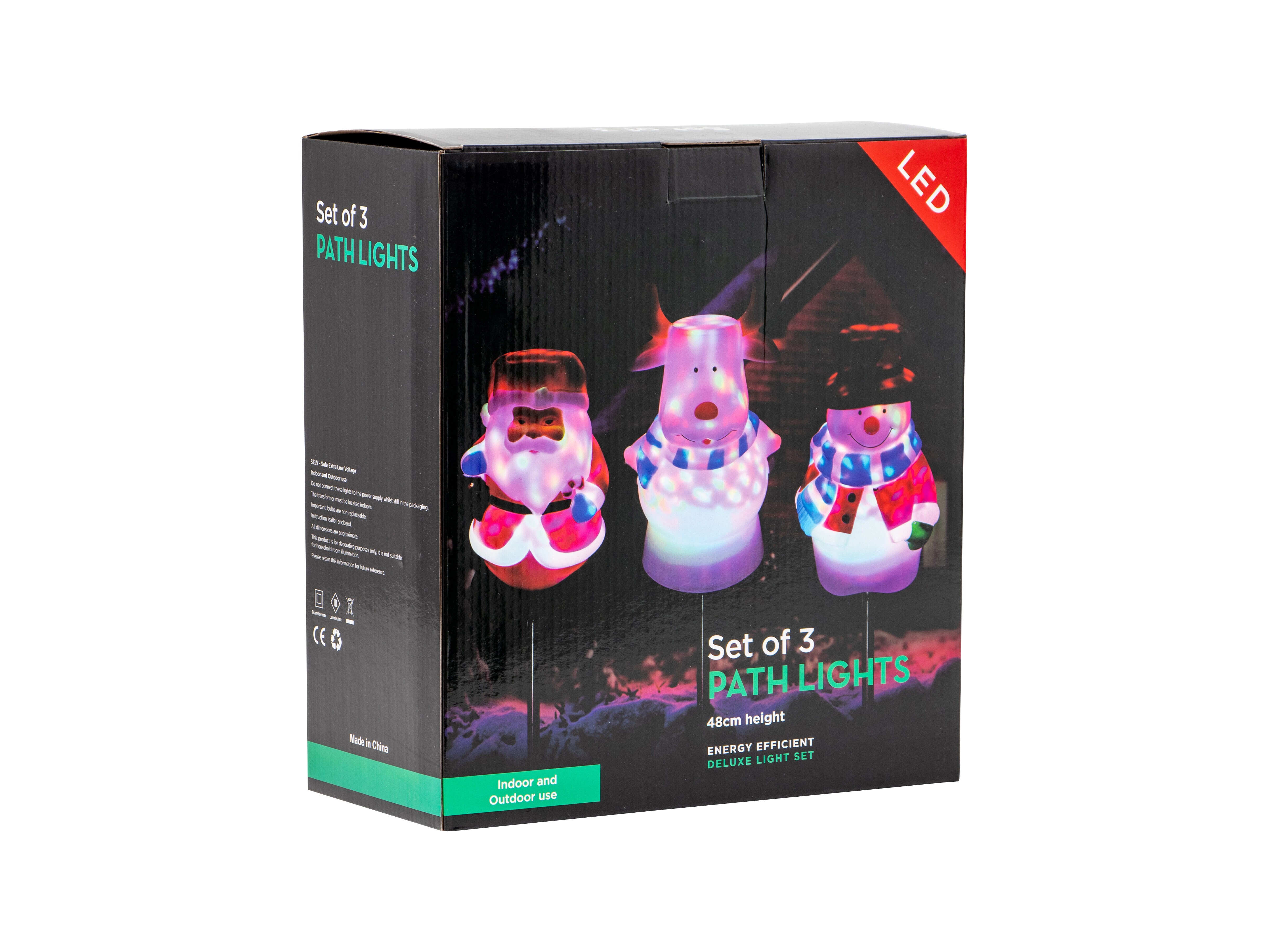 julbelysning i trädgården