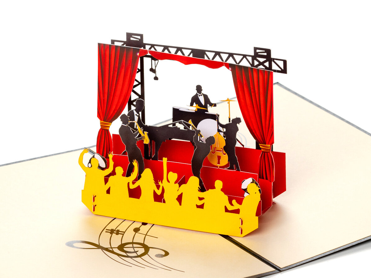 Pop Up-kort - Musikälskaren