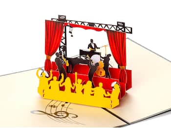 Pop-Up-Karte - Musikfan