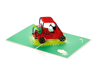 Pop-Up-Karte - Golfer