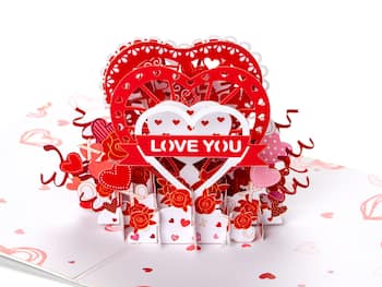 3D pop up-kort – Love You