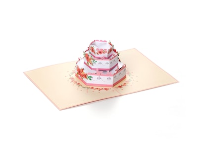 Pop-Up-Karte - Hochzeitstorte
