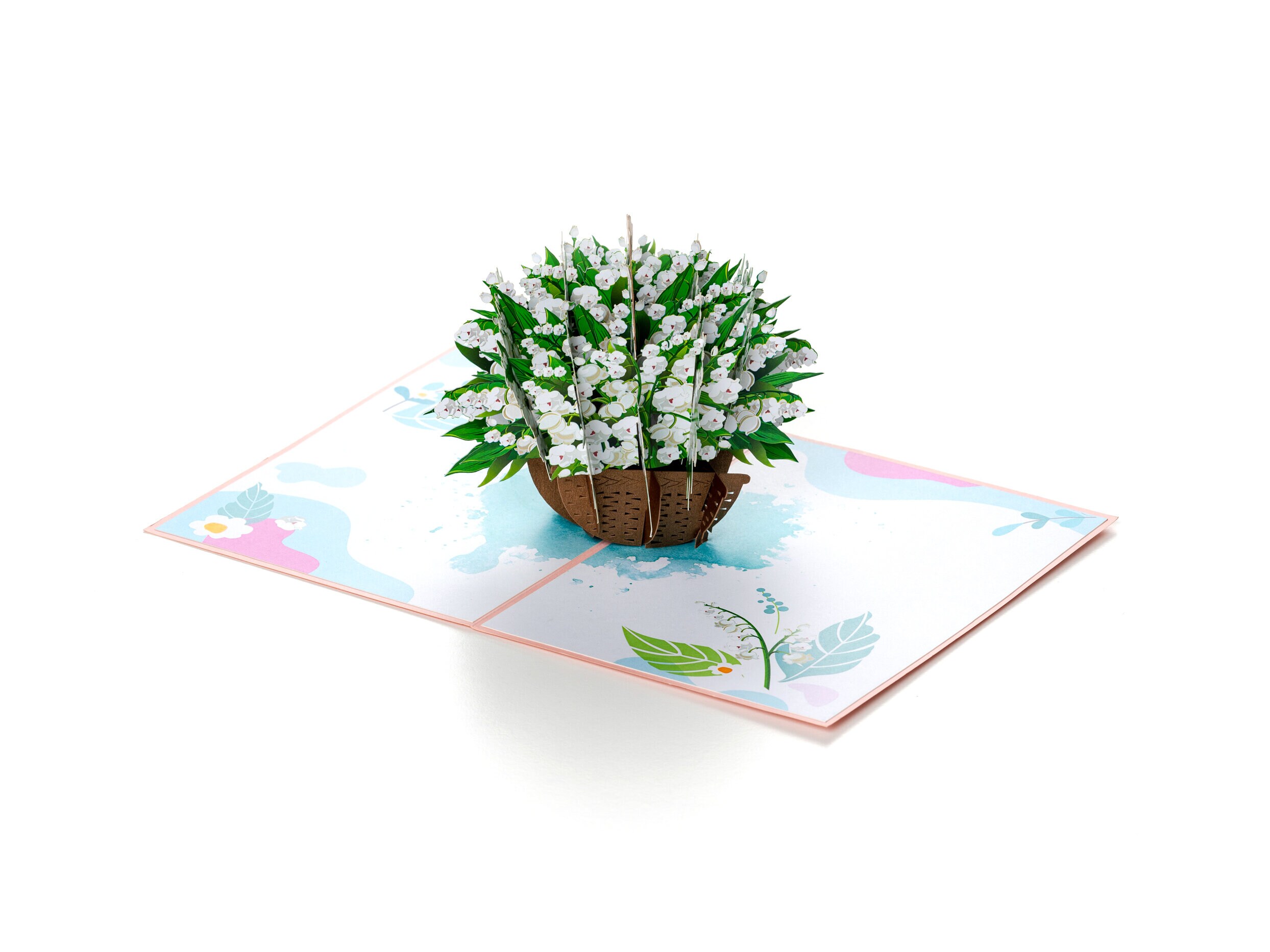 Pop-Up-Karte - Maiglöckchenstrauß