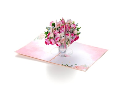 Pop Up-kortti - Ruusukimppu