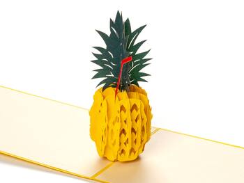 3D pop up-kort – Ananas