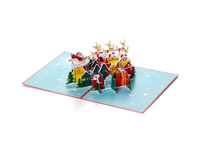 Pop Up-kort - Julkort med Julby