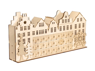 Adventskalender Aus Holz Weihnachtsmarkt
