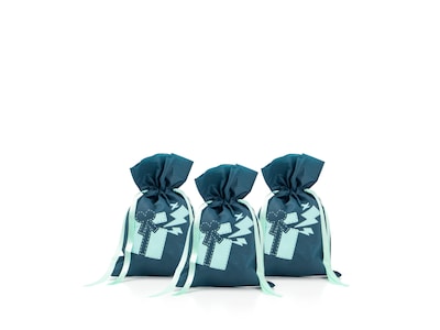 Grün-Blaue Geschenktüten 3er-Pack