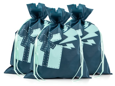 Grün-Blaue Geschenktüten 3er-Pack