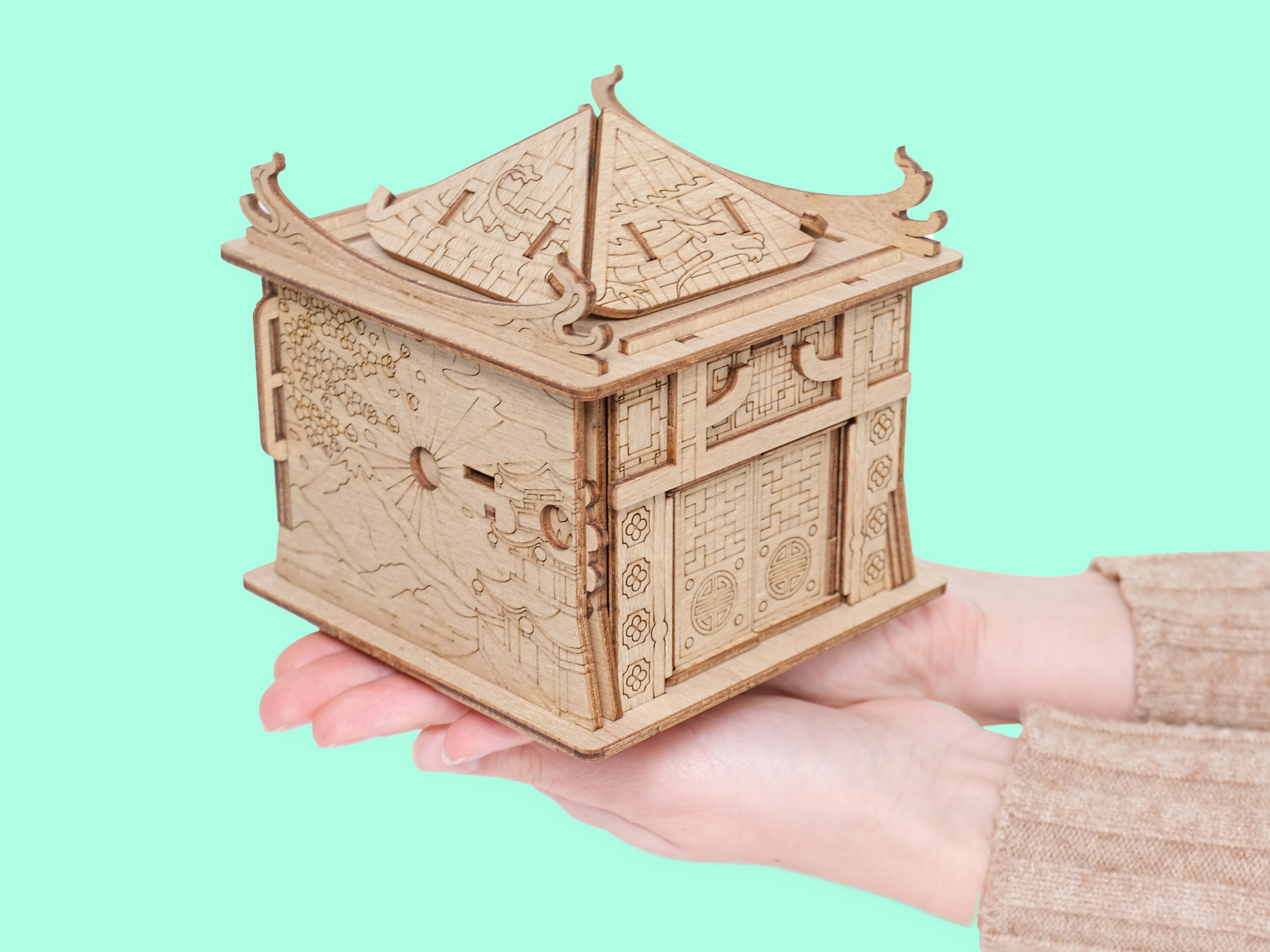 mekaniskt träpussel