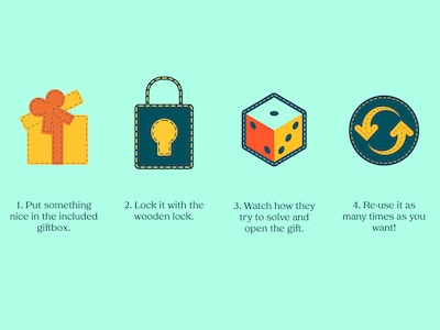 mechanisches holzpuzzle