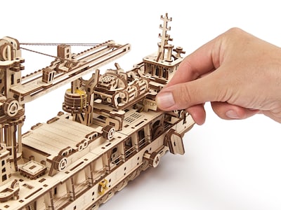 Ugears 3D-Holzpuzzle - Forschungsschiff