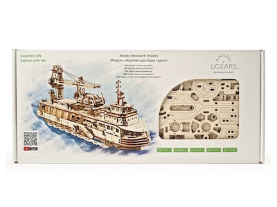 Ugears 3D-Holzpuzzle - Forschungsschiff