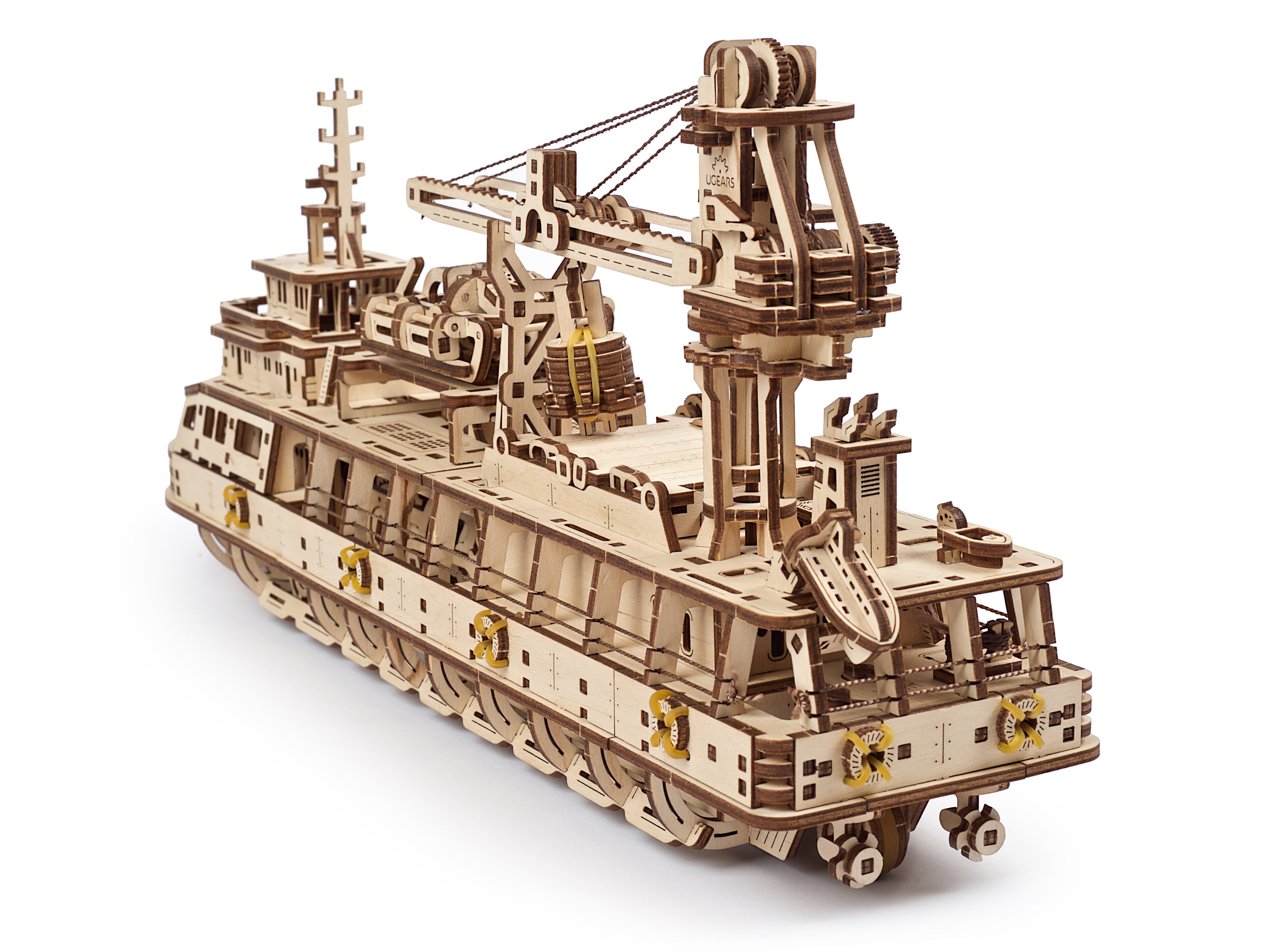 Ugears 3D-Holzpuzzle - Forschungsschiff
