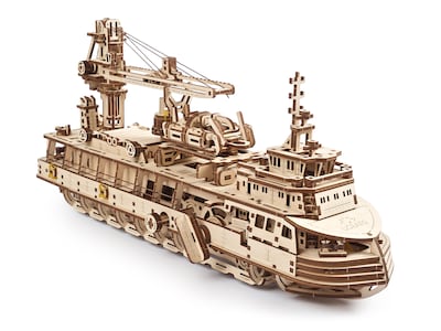 Ugears 3D-Holzpuzzle - Forschungsschiff