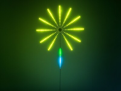 led-lampe mit Feuerwerkseffekt