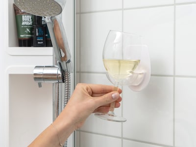 vinglasholder badekar