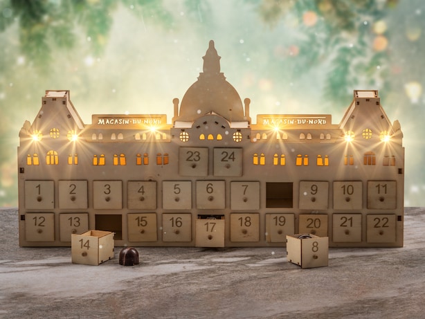 Magasin du Nord chokoladekalender i træ