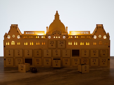 Magasin du Nord Exklusiver Adventskalender Aus Holz Mit Pralinen